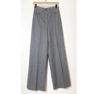 TomBoy of California Vintage High rise wide leg grey trousers size 11 deadstock